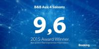 Aux 4 Saisons B&B heeft een Guest Review Award gewonnen